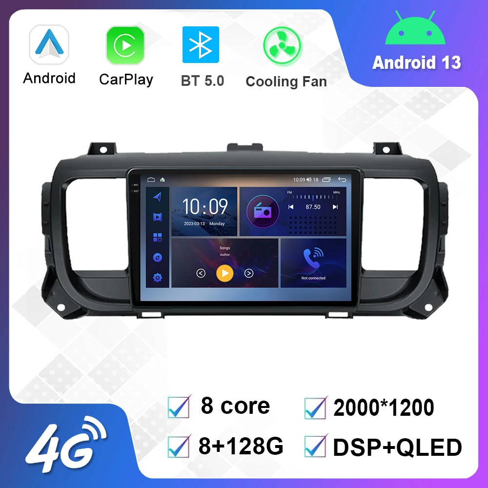 Мультимедийный плеер для Citroen Jumpy 3 Space Tourer 12,0-2016, 9 дюймов, Android 2021, GPS, Carplay, 4G, Wi-Fi, DSP, Bluetooth
Мультимедийный плеер для Citroen Jumpy 3 Space Tourer 12,0-2016, 9 дюймов, Android 2021, GPS, Carplay, 4G, Wi-Fi, DSP, Bluetooth