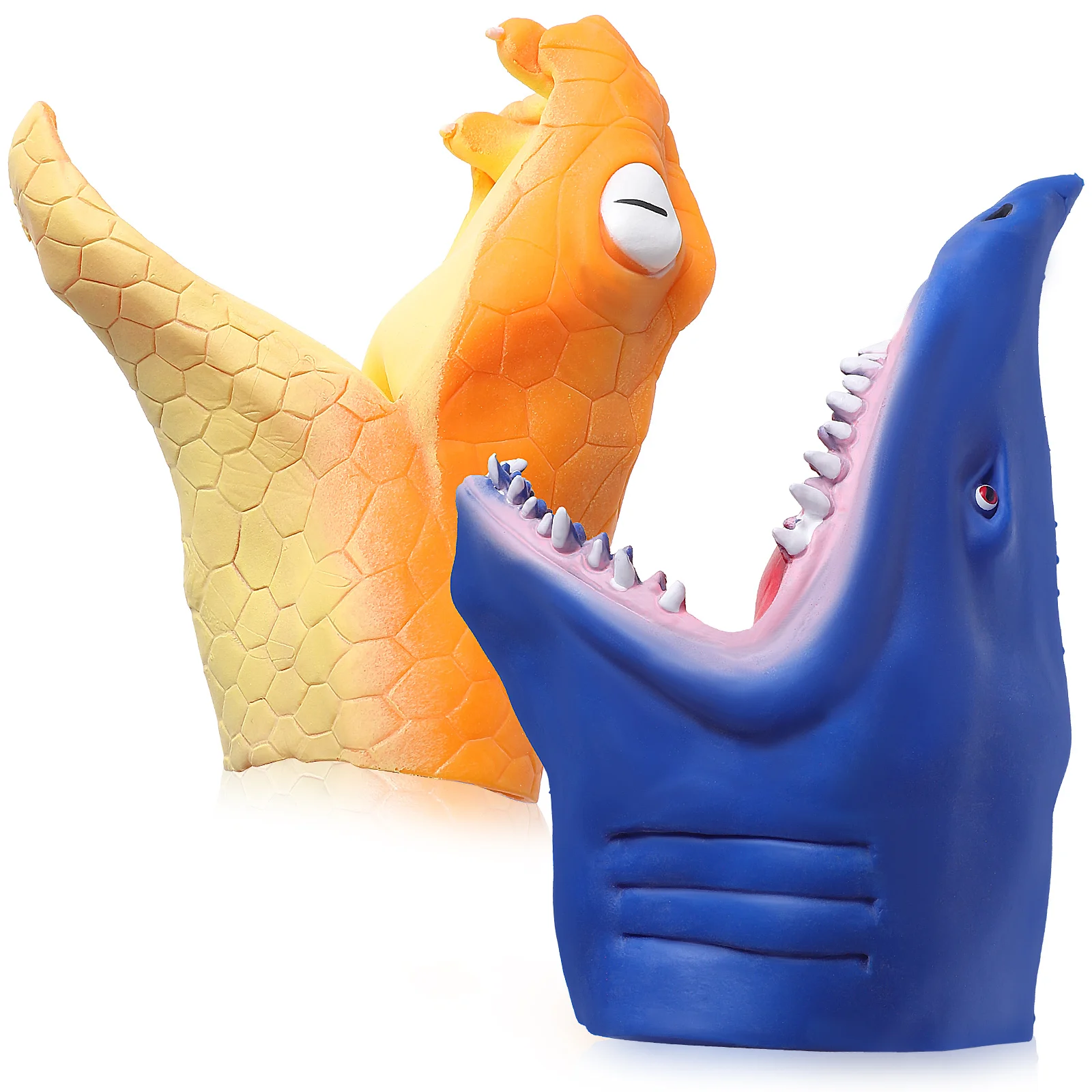 2 Pcs Animal Puppet Snake Hand Puppet with Shark Hand Puppet Playthings Puppet Gifts for Children
2 Pcs Animal Puppet Snake Hand Puppet with Shark Hand Puppet Playthings Puppet Gifts for Children