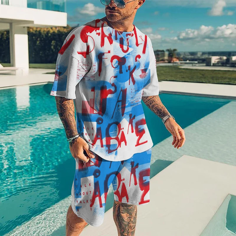 New Summer Streetwear Men Set Tracksuit For Man Oversized Clothes 3D Printed T shirt Shorts Sportswear Mens Tshirts Fashion Suit
New Summer Streetwear Men Set Tracksuit For Man Oversized Clothes 3D Printed T shirt Shorts Sportswear Mens Tshirts Fashion Suit
