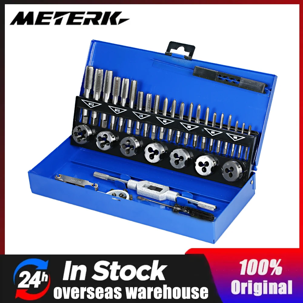 32pcs HSS Tap Die Set Metric Wrench Cut M3-M12 Hand Threading Tool Tungsten Carbide Tap Die Screw Thread Making Tool Bit Set
32pcs HSS Tap Die Set Metric Wrench Cut M3-M12 Hand Threading Tool Tungsten Carbide Tap Die Screw Thread Making Tool Bit Set