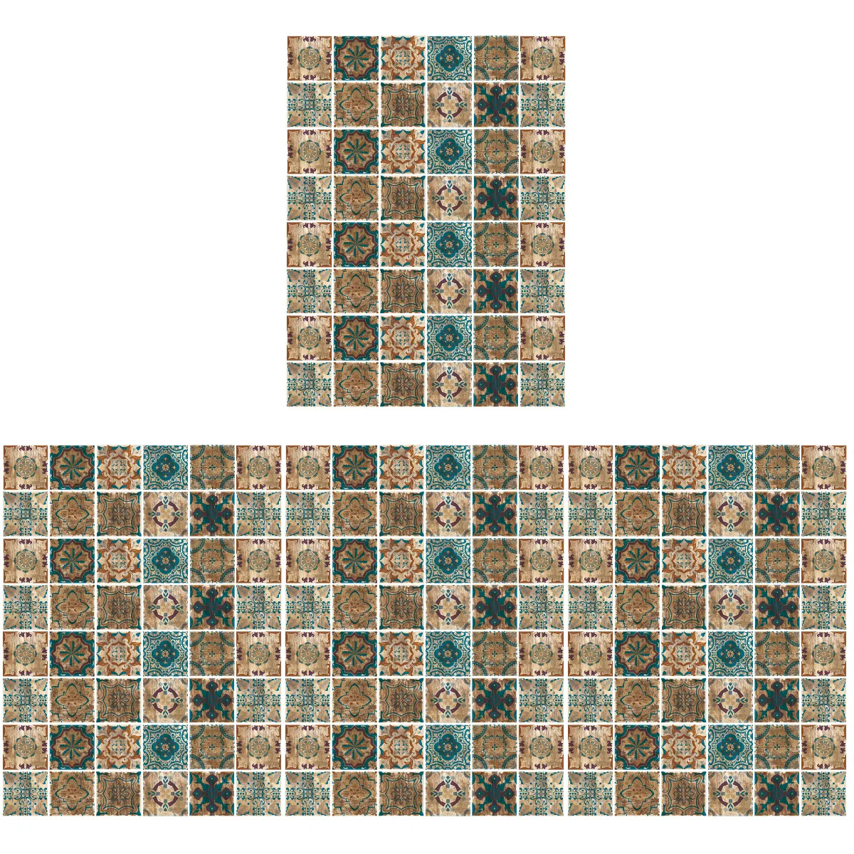 192 pcs Kitchen Bathroom Wall Stickers Vintage Style Wallpaper Decorative Tile Stickers
192 pcs Kitchen Bathroom Wall Stickers Vintage Style Wallpaper Decorative Tile Stickers