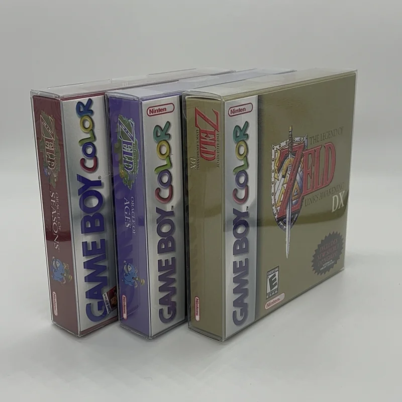 

Zeld Series Awakening DX Oracle of Seasons Ages GBC Game in Box for 16 Bit Video Game Cartridge No Manual