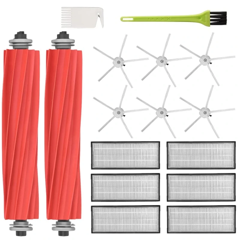 Запасные части: основная и боковая щетки, щетка для чистки и фильтры для пылесоса Xiaomi Roborock S7 T7S T7 Plus
Запасные части: основная и боковая щетки, щетка для чистки и фильтры для пылесоса Xiaomi Roborock S7 T7S T7 Plus