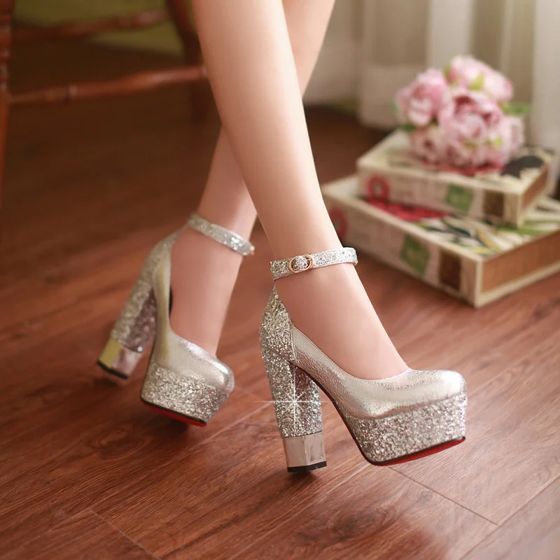 Women's Shoes Wedding High Heel Round Toe Platform Ladies Shoes Buckle Strap Single Shoes Woman Shoes Pumps
Women's Shoes Wedding High Heel Round Toe Platform Ladies Shoes Buckle Strap Single Shoes Woman Shoes Pumps