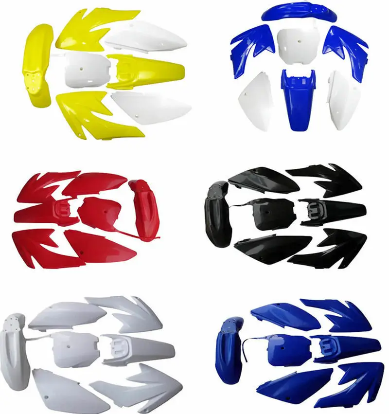 New Motorcycle Mudguards Panels Plastics Fairing Fender Body Cover Kits Fit Honda CRF70 150cc 160cc 200cc PIT Dirt Bike
New Motorcycle Mudguards Panels Plastics Fairing Fender Body Cover Kits Fit Honda CRF70 150cc 160cc 200cc PIT Dirt Bike