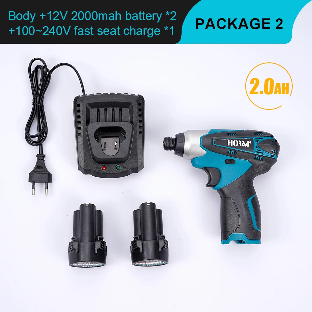 12V Impact Electric Screwdriver Rechargeable Household Handheld Cordless Electric Drill With 2000mAh Battery+Screwdriver Set
12V Impact Electric Screwdriver Rechargeable Household Handheld Cordless Electric Drill With 2000mAh Battery+Screwdriver Set