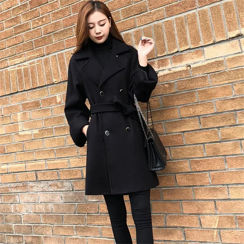 Woolen Coat Womens 2022 Spring Autumn New Fashion Slim All-match Wool Jacket Women Casual Long Double-breasted Trench Coat
Woolen Coat Womens 2022 Spring Autumn New Fashion Slim All-match Wool Jacket Women Casual Long Double-breasted Trench Coat