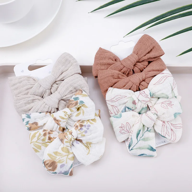 4Pcs/Set Sweet Headwear Baby Girls Cotton Bows Hairpins Kids Bowknot Hairband Cute Soft Handmade Solid Print Hair Accessories
4Pcs/Set Sweet Headwear Baby Girls Cotton Bows Hairpins Kids Bowknot Hairband Cute Soft Handmade Solid Print Hair Accessories