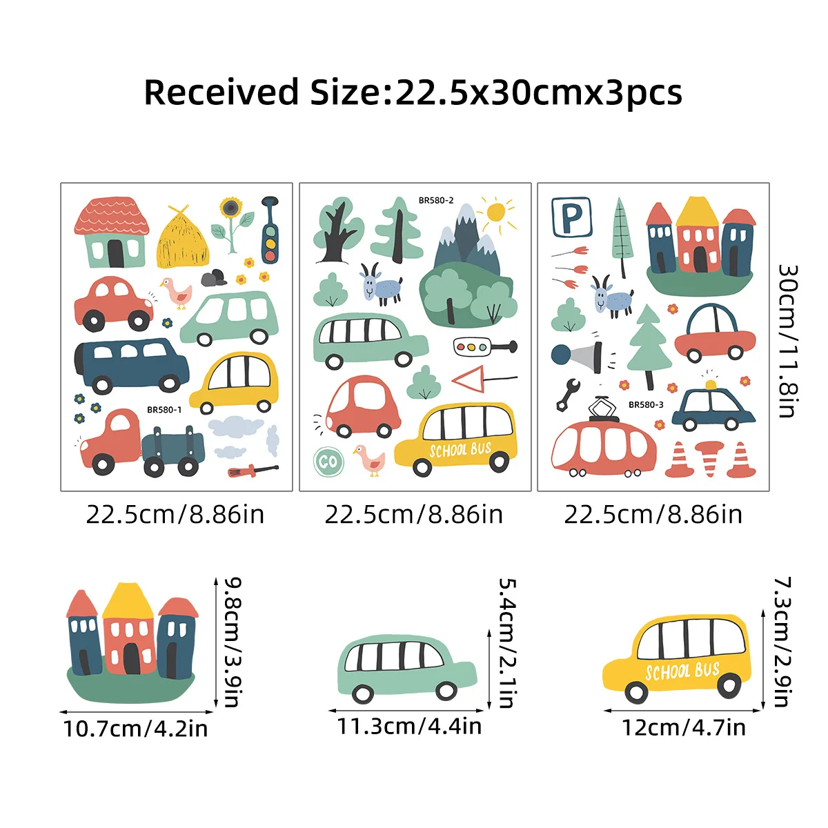 Мультяшные наклейки на стену для детей 
Мультяшные наклейки на стену для детей