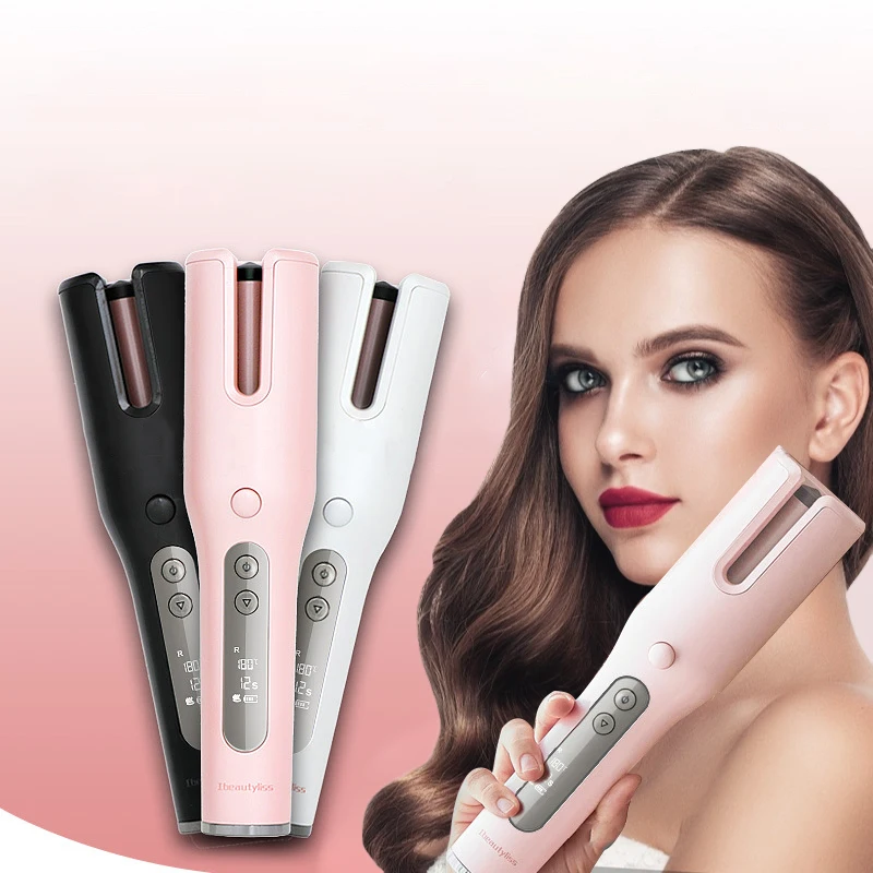 Automatic Hair Curler Ceramic Wireless USB Rechargeable Curling Iron Hair Waver Tongs Curling Wand Air Curler Beach Waves Iron
Automatic Hair Curler Ceramic Wireless USB Rechargeable Curling Iron Hair Waver Tongs Curling Wand Air Curler Beach Waves Iron