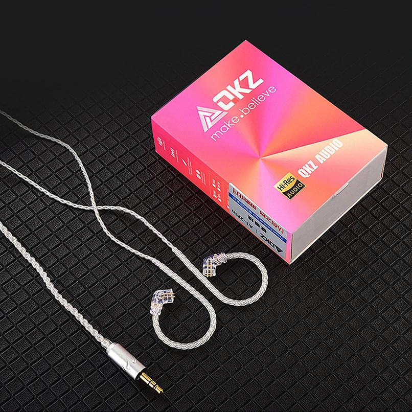 QKZ A1 Headphone Silver-plated Upgrade Line High-grade Wire Core 0.75MM 2PIN 3.5MM To Improve Sound Quality for KZ TRN CCA ZSN
QKZ A1 Headphone Silver-plated Upgrade Line High-grade Wire Core 0.75MM 2PIN 3.5MM To Improve Sound Quality for KZ TRN CCA ZSN