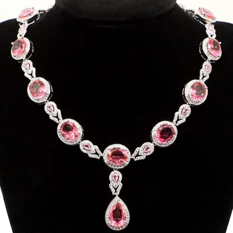 52g 925 SOLID STERLING SILVER NECKLACE CHAIN Multi Color Pink Kunzite Morganite London Blue Topaz White CZ Daily Wear
52g 925 SOLID STERLING SILVER NECKLACE CHAIN Multi Color Pink Kunzite Morganite London Blue Topaz White CZ Daily Wear