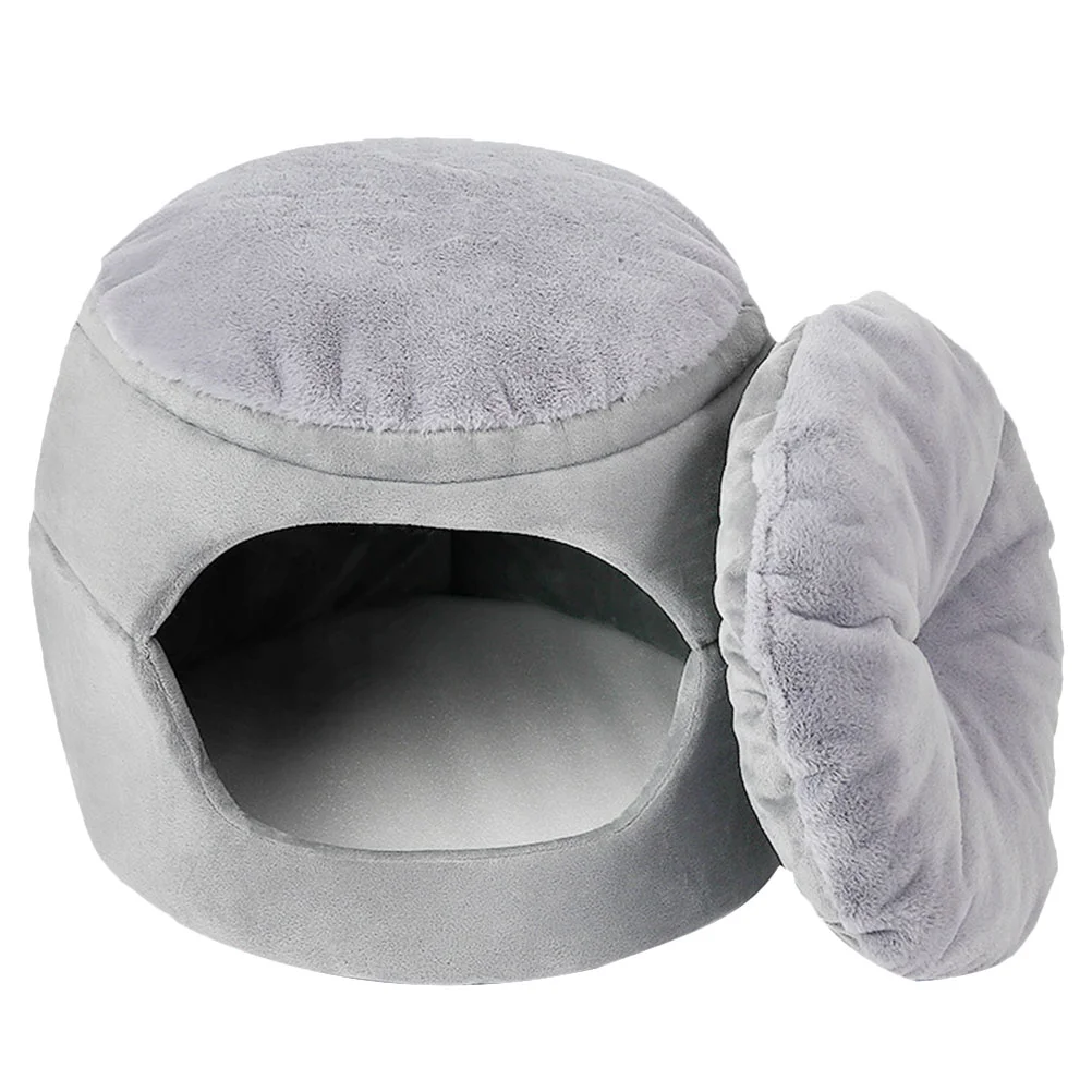 

Pet Bed Kitten Kennel Cat PP Cotton Nest Sleeping Hamster House Dog Pearl Home Pets Winter Nests Warm