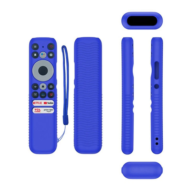 

For Tcl Rc902n Fmr1 Tv Remote Control Case Antifall Dust Protective Silicone Cover Remote Accessories