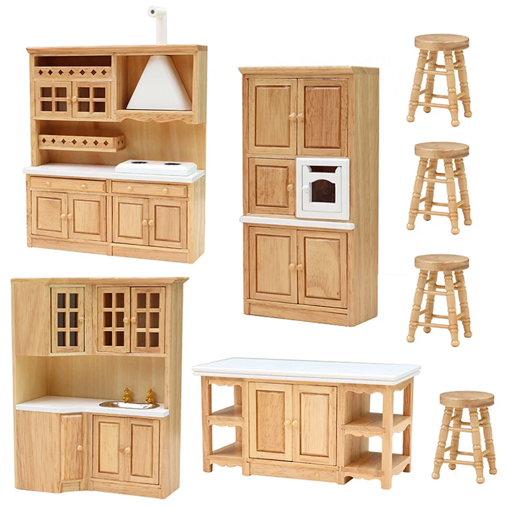 Dolls House Furniture Kitchen Accessories Mini Miniature Wooden Model Cabinet Supply
Dolls House Furniture Kitchen Accessories Mini Miniature Wooden Model Cabinet Supply
