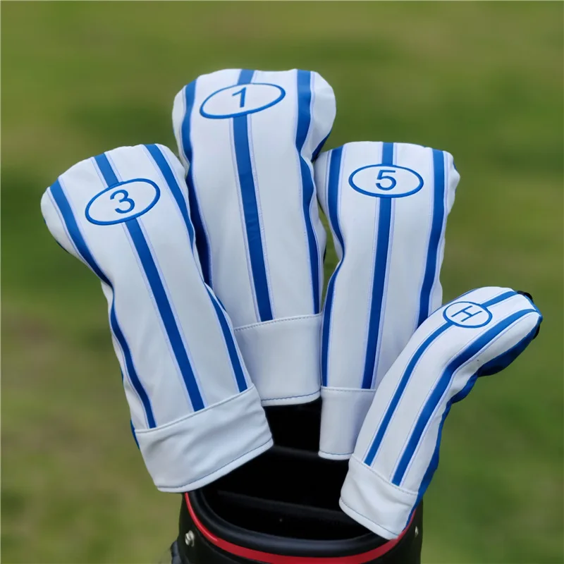 Simple Striped Embroidery Woods Golf Club Cover Driver Fairway Hybrid 135H Set Headcover Protector Golf Accessories Unisex New
Simple Striped Embroidery Woods Golf Club Cover Driver Fairway Hybrid 135H Set Headcover Protector Golf Accessories Unisex New