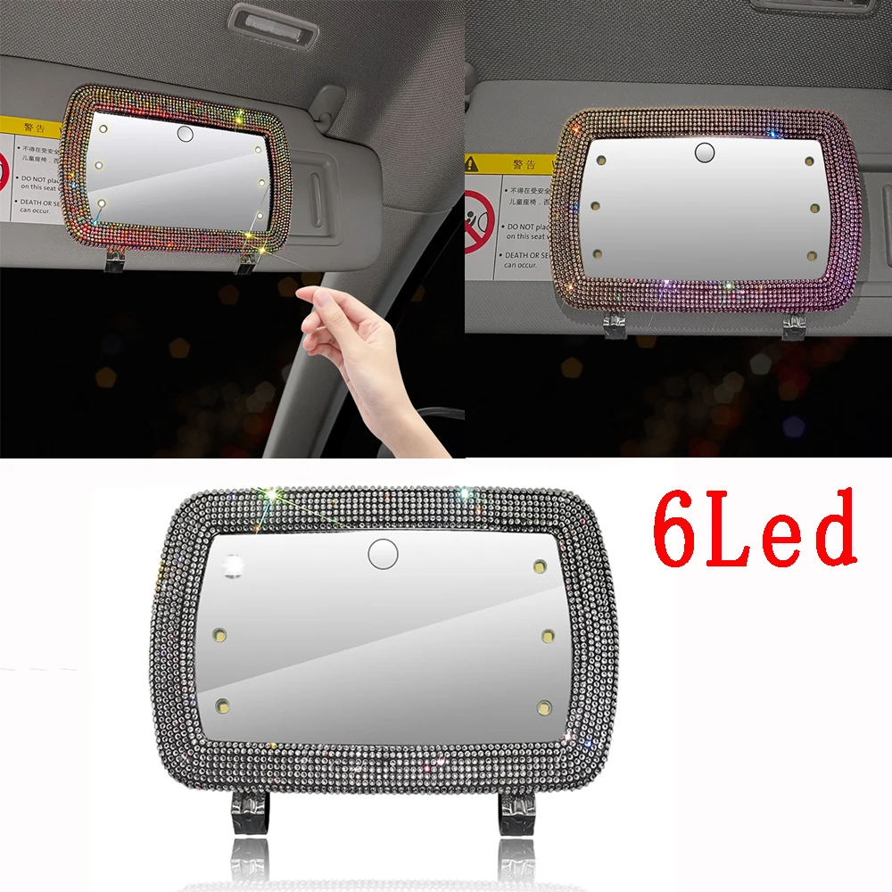 Auto Interior Portable Car Makeup Mirror 6LED Touch Sensor Auto Visor HD Cosmetic Mirrors Universal Car Interior Mirror
Auto Interior Portable Car Makeup Mirror 6LED Touch Sensor Auto Visor HD Cosmetic Mirrors Universal Car Interior Mirror