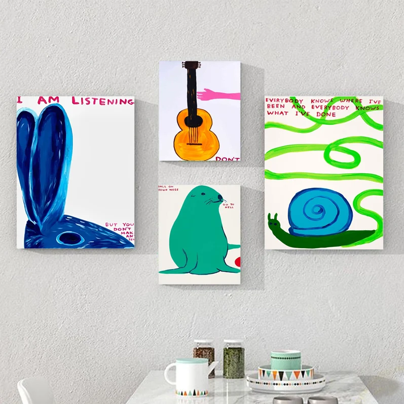 David Shrigley Painting Movie Sticky Posters Waterproof Paper Sticker Coffee House Bar Home Decor
David Shrigley Painting Movie Sticky Posters Waterproof Paper Sticker Coffee House Bar Home Decor
