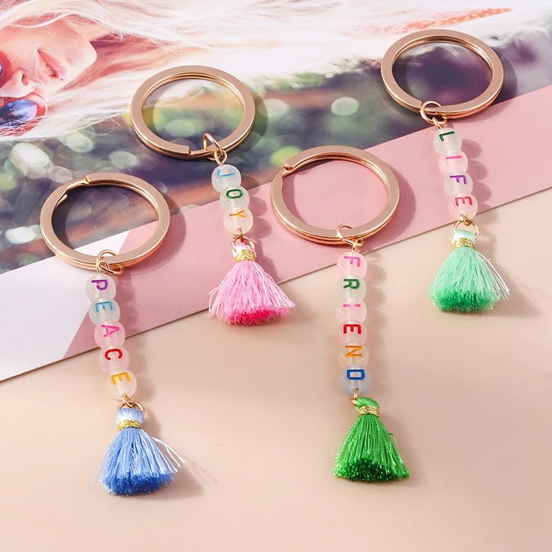Pretty Bohemia Tassels Keychain for Women Girl Handmade Bead Key Rings Handbag Pendant DIY Gift Jewelry Accessories
Pretty Bohemia Tassels Keychain for Women Girl Handmade Bead Key Rings Handbag Pendant DIY Gift Jewelry Accessories