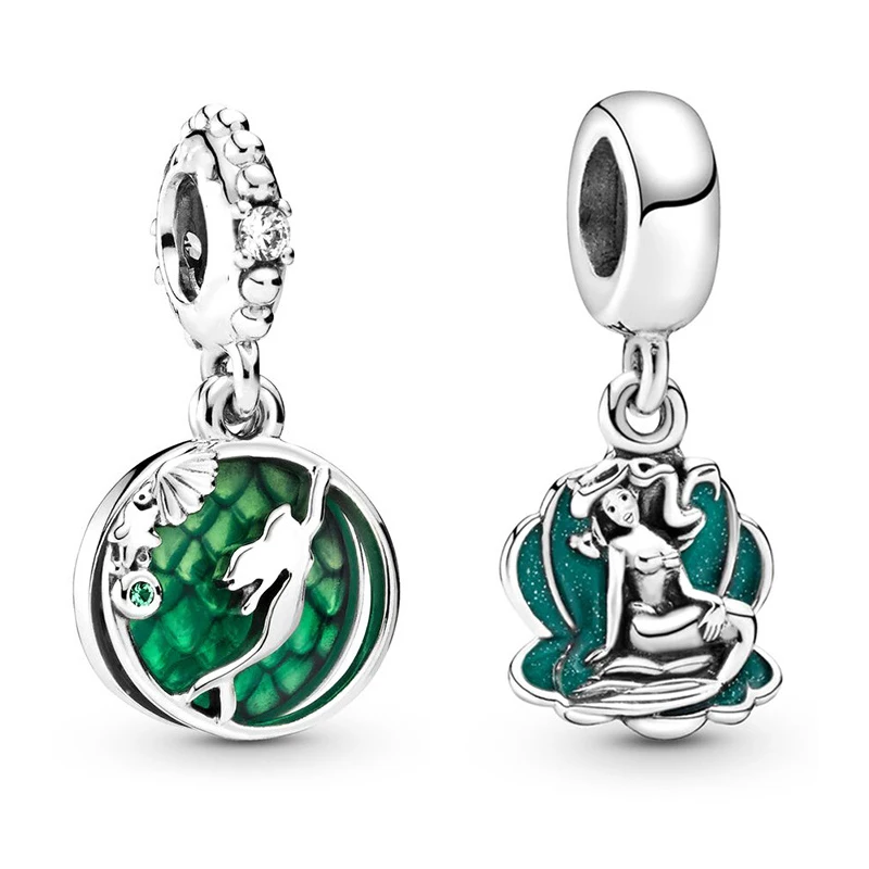 Green Enamel Round Ocean Pendant Charms for Bracelet Women Pulseira Cute Disney Anime Princess Mermaid Beads for Jewelry Making
Green Enamel Round Ocean Pendant Charms for Bracelet Women Pulseira Cute Disney Anime Princess Mermaid Beads for Jewelry Making