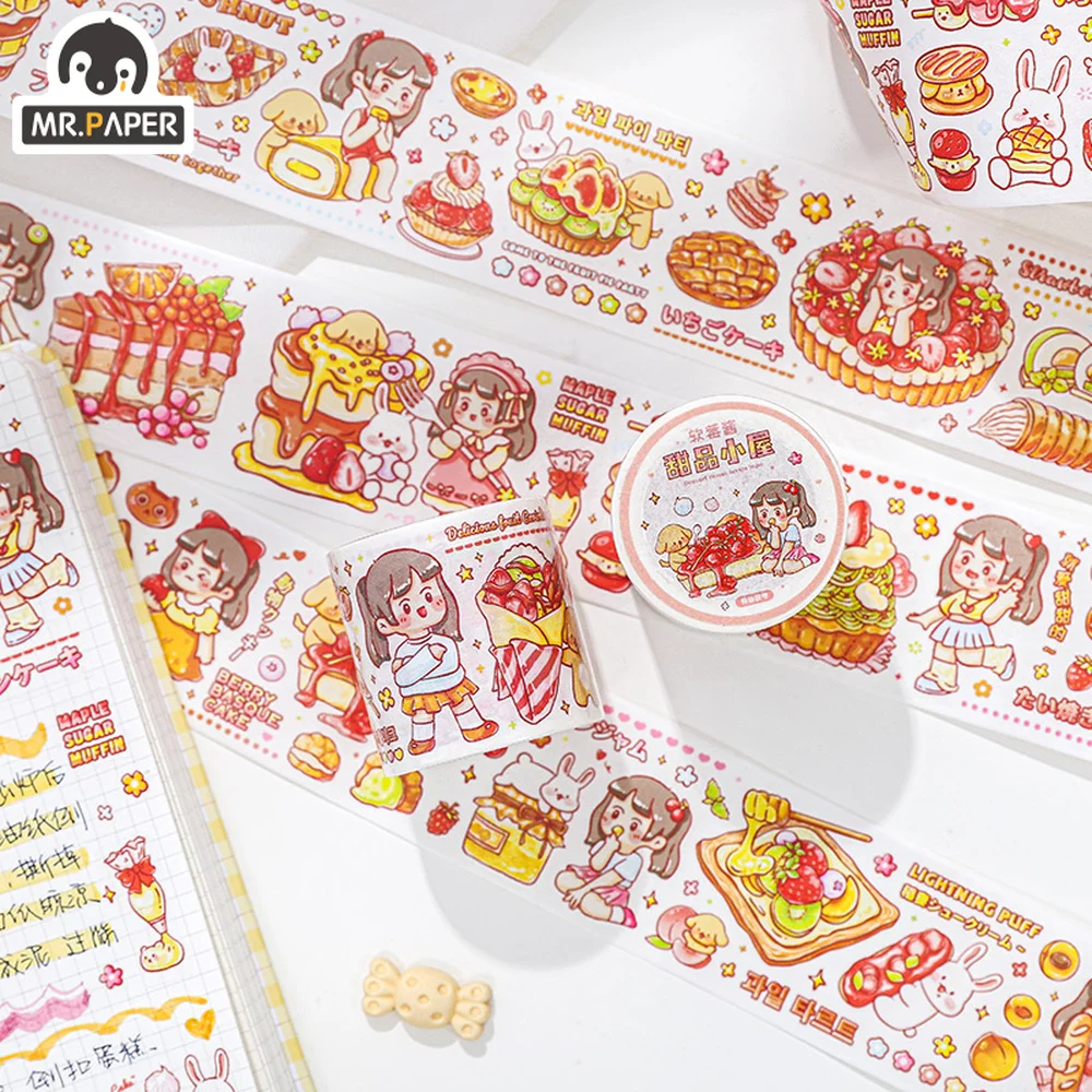 Mr.Paper 1Roll Cartoon Paper Trace Special Oil Tape Cute Little Girl Girl Heart Hand Account Decorative DIY Masking Sticker Tape
Mr.Paper 1Roll Cartoon Paper Trace Special Oil Tape Cute Little Girl Girl Heart Hand Account Decorative DIY Masking Sticker Tape
