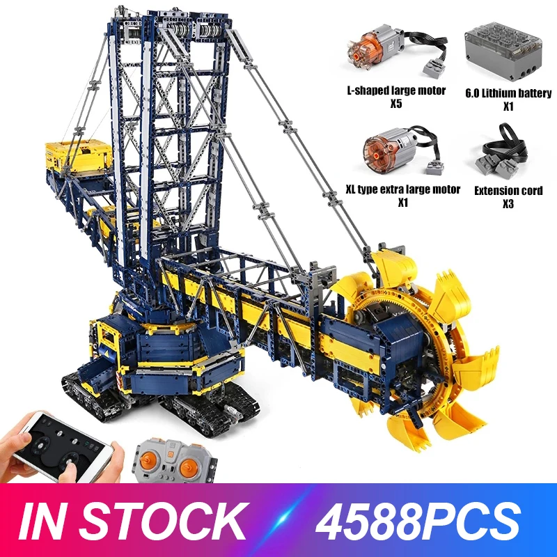 Моторизованный ковш-колесо экскаватора Moukd King 17006, модель, игрушки, строительные блоки для детей, подарок на день рождения и Рождество
Моторизованный ковш-колесо экскаватора Moukd King 17006, модель, игрушки, строительные блоки для детей, подарок на день рождения и Рождество