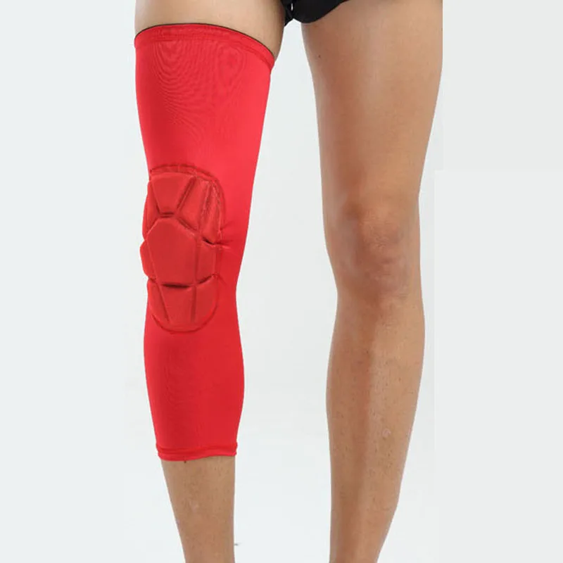 

Men'S Honeycomb Kneepads Long Basketball Compression Knee Pads Leg Sleeve Calf Knee Support Brace Protector Leg Warmers Sports