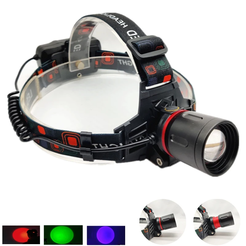 Professional 10W Red Green led Hunting Headlamp 395nm UV LED Scorpion Hunter Zoom Fishing Head Torch Light 18650 Camping Lantern 
Professional 10W Red Green led Hunting Headlamp 395nm UV LED Scorpion Hunter Zoom Fishing Head Torch Light 18650 Camping Lantern
