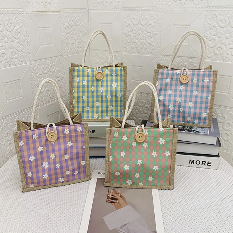 Женская маленькая Льняная сумка в клетку, повседневные холщовые миниатюрные тоуты для продуктов и телефонов, многоразовые мешки для покупо...
Женская маленькая Льняная сумка в клетку, повседневные холщовые миниатюрные тоуты для продуктов и телефонов, многоразовые мешки для покупо...