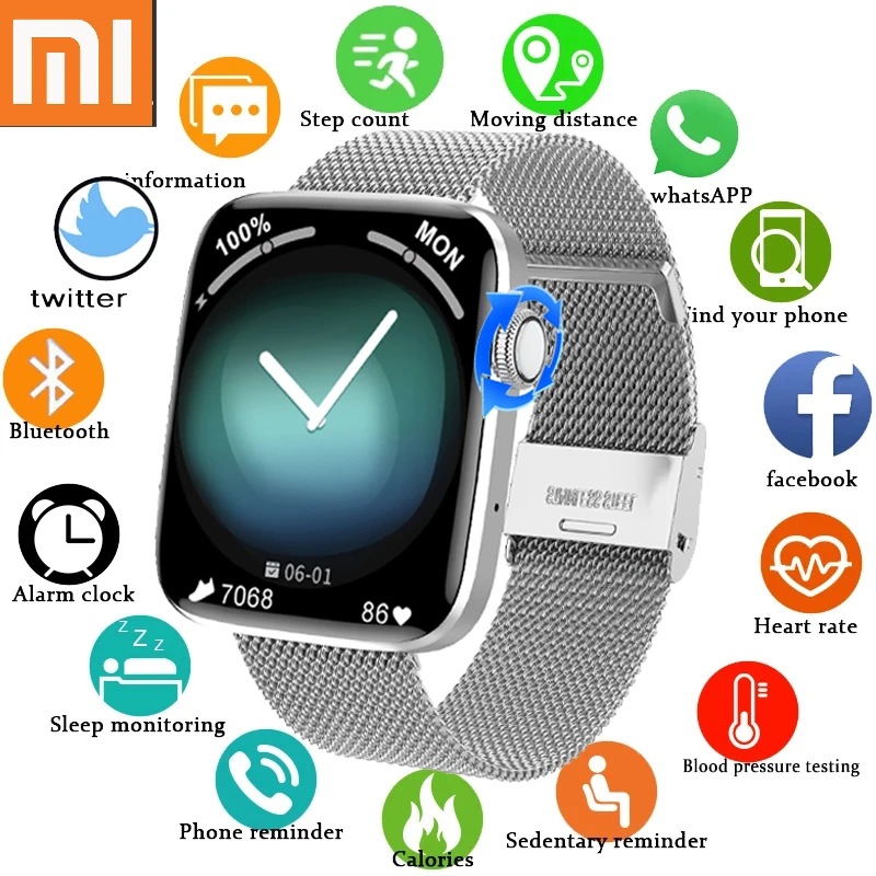 XIAOMI Smart Watch Men GPS Motion Trajectory Bluetooth Call Watches Music Play Sport Watch Mens Wristwatch Smartwatch +Box
XIAOMI Smart Watch Men GPS Motion Trajectory Bluetooth Call Watches Music Play Sport Watch Mens Wristwatch Smartwatch +Box