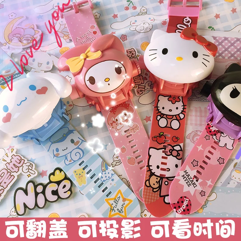 Sanrio серия мультфильм Hello Kitty Kuromi Эльза Белоснежка 24 вида рисунков можно проецировать часы флип игрушка часы детский подарок
Sanrio серия мультфильм Hello Kitty Kuromi Эльза Белоснежка 24 вида рисунков можно проецировать часы флип игрушка часы детский подарок