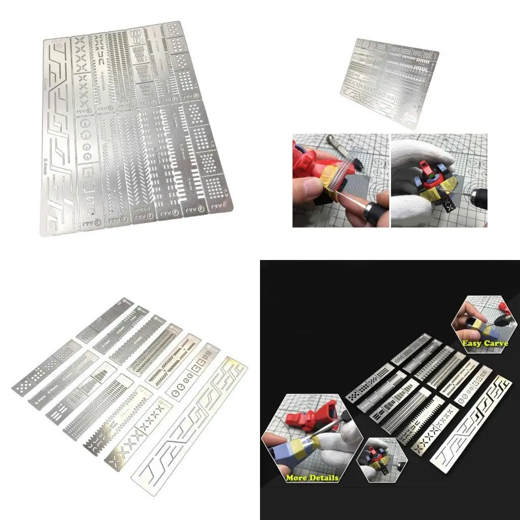 652F долговечность 12 в 1 линейка для резьбы писцы шаблоны линий шаблоны для сверлильных отверстий для модели изготовления
652F долговечность 12 в 1 линейка для резьбы писцы шаблоны линий шаблоны для сверлильных отверстий для модели изготовления