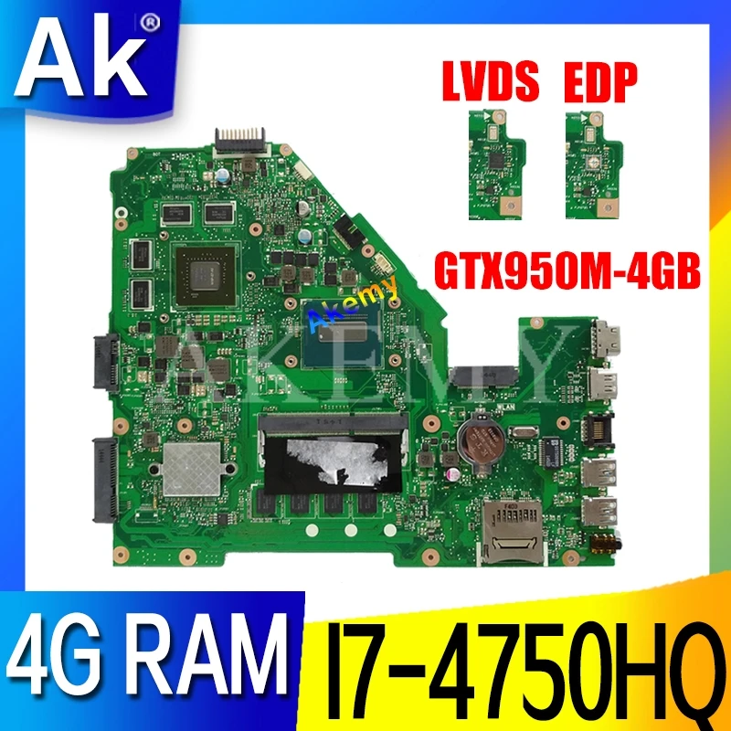 Материнская плата X550JX для ноутбука Asus X550JK X550J A550J FX50J W50J K550J X550JX
Материнская плата X550JX для ноутбука Asus X550JK X550J A550J FX50J W50J K550J X550JX