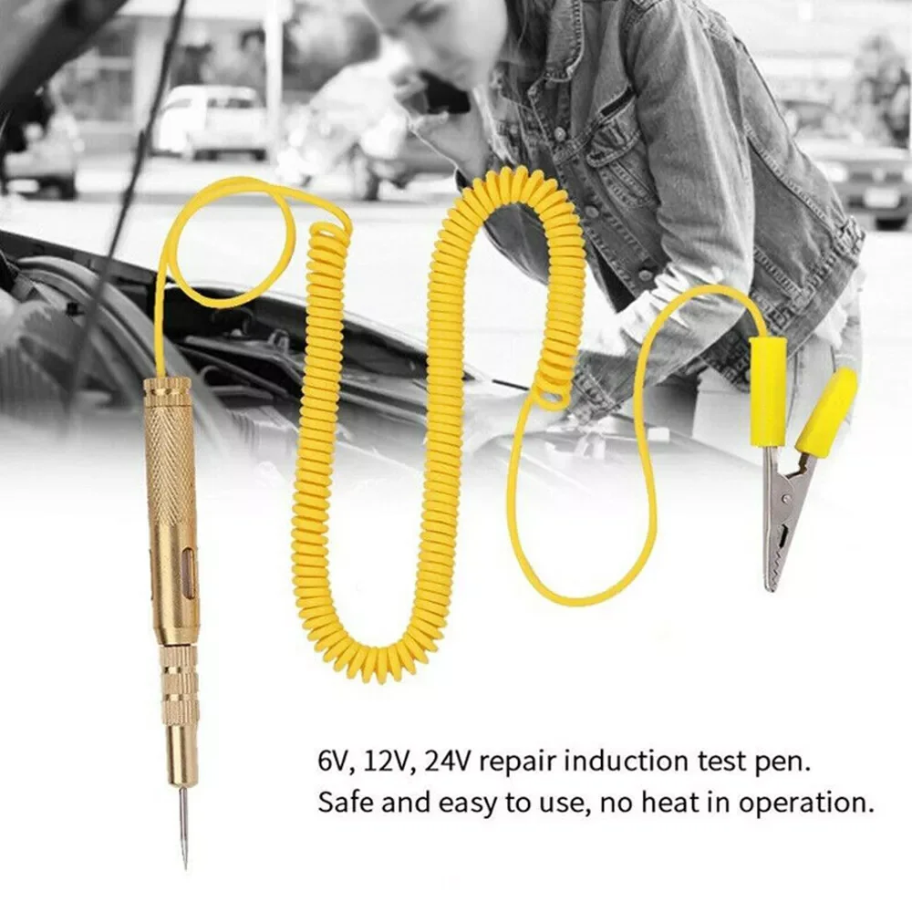 Automotive Voltage Tester Pen Electrical Car Light Lamp Test Pencil 6V/24V Car Circuit Fuse Voltage Tester Test Light Probe Pen
Automotive Voltage Tester Pen Electrical Car Light Lamp Test Pencil 6V/24V Car Circuit Fuse Voltage Tester Test Light Probe Pen
