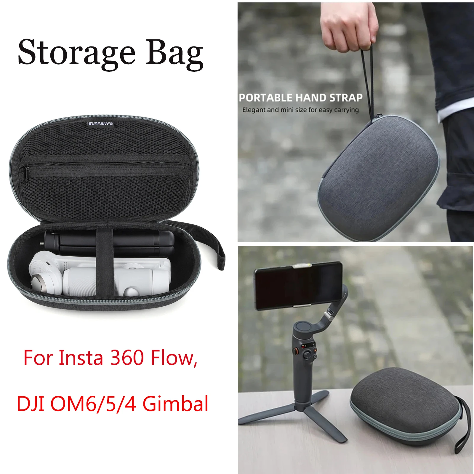 Carrying Case for Insta360 Flow - AI-Powered Smartphone Stabilizer Travel Storage Bag for DJI OM6/5/4 Handheld Gimbal Accessory
Carrying Case for Insta360 Flow - AI-Powered Smartphone Stabilizer Travel Storage Bag for DJI OM6/5/4 Handheld Gimbal Accessory
