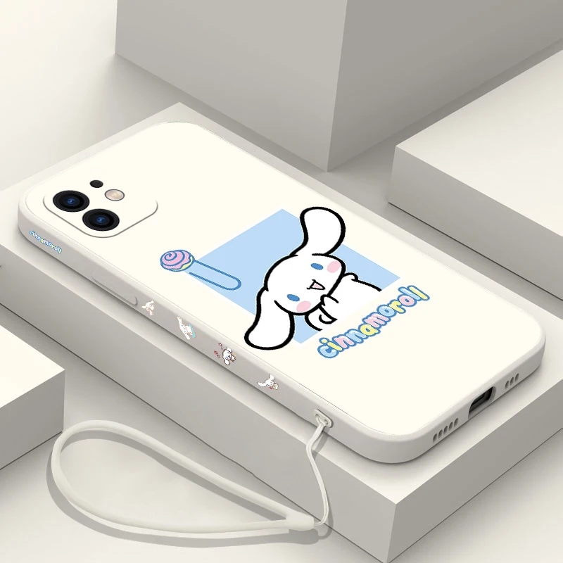 Sanrio Kuromi Cinnamoroll Phone Case For iPhone 14 13 12 11 Pro Max Mini X XR XS MAX SE 8 Plus With Lanyard Silicone Soft Cover
Sanrio Kuromi Cinnamoroll Phone Case For iPhone 14 13 12 11 Pro Max Mini X XR XS MAX SE 8 Plus With Lanyard Silicone Soft Cover