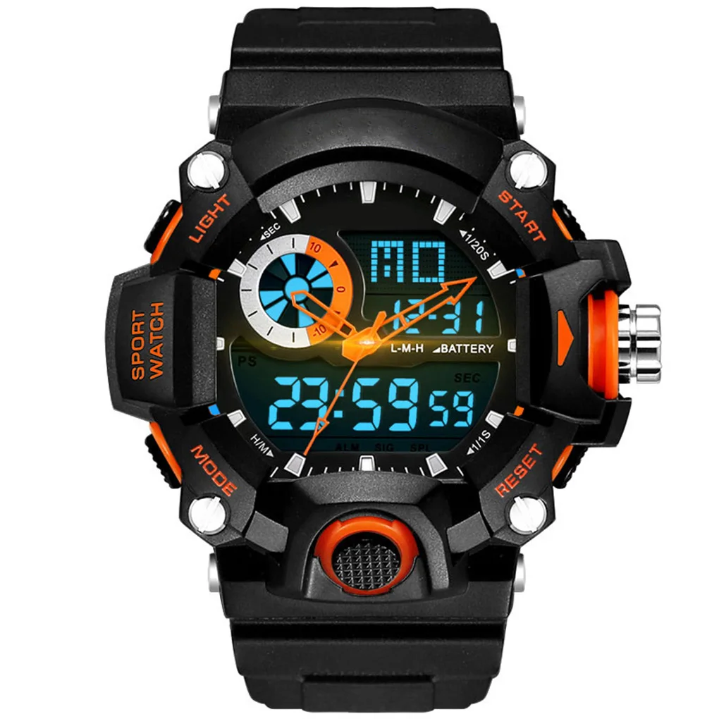 Men Sports Electronic Watches 50M Waterproof Digital Fashion Time Luminous Backlight Alarm Wristwatches
Men Sports Electronic Watches 50M Waterproof Digital Fashion Time Luminous Backlight Alarm Wristwatches
