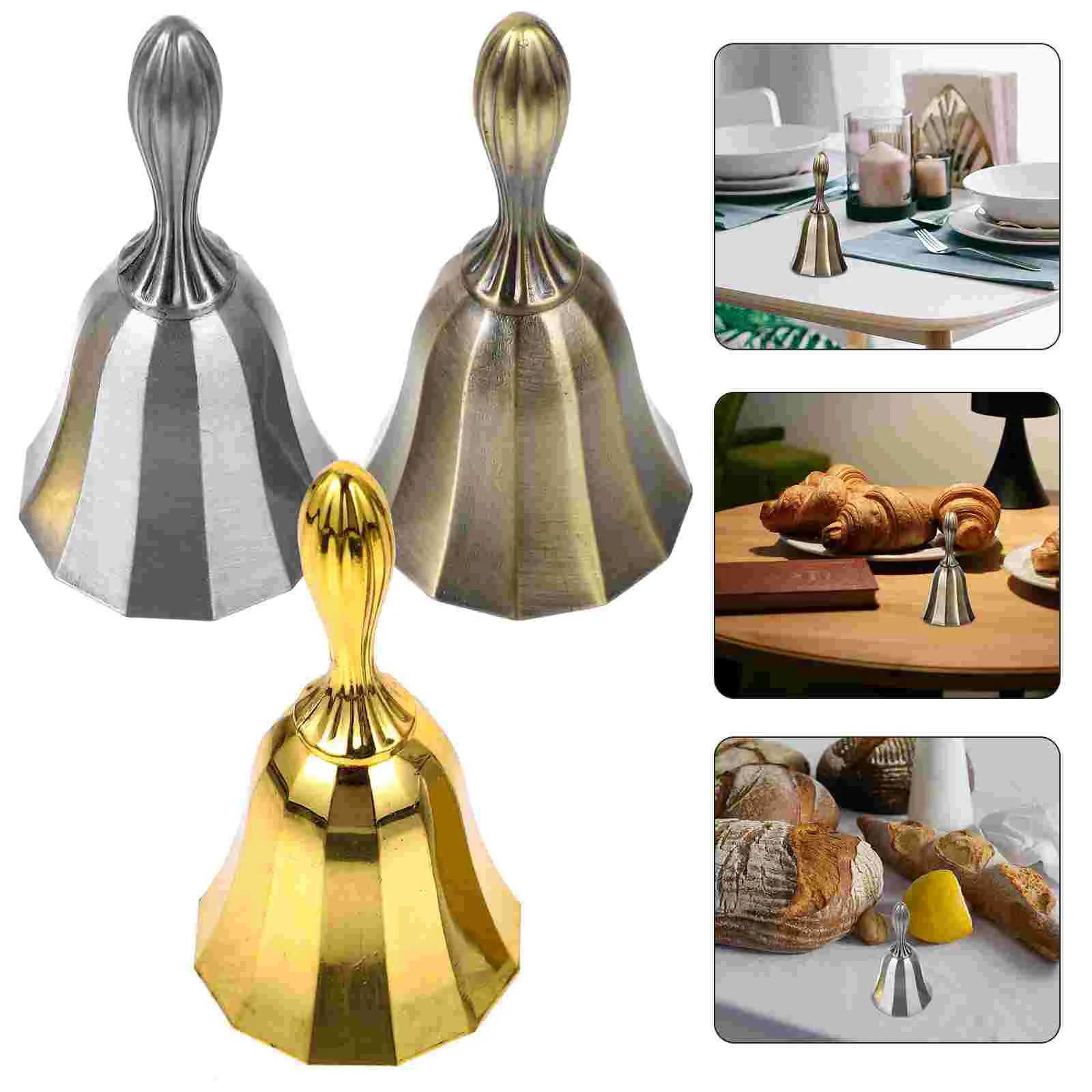 3Pcs Holiday Party Restaurant Bell Bar Bell Western Restaurant Pantry Bell Service Bell
3Pcs Holiday Party Restaurant Bell Bar Bell Western Restaurant Pantry Bell Service Bell