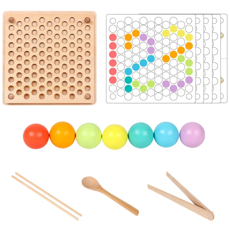 Wood Multi-Function Bead Puzzle Game Kids Educational Toy Clip Beads Wooden Toys For Children Learning
Wood Multi-Function Bead Puzzle Game Kids Educational Toy Clip Beads Wooden Toys For Children Learning