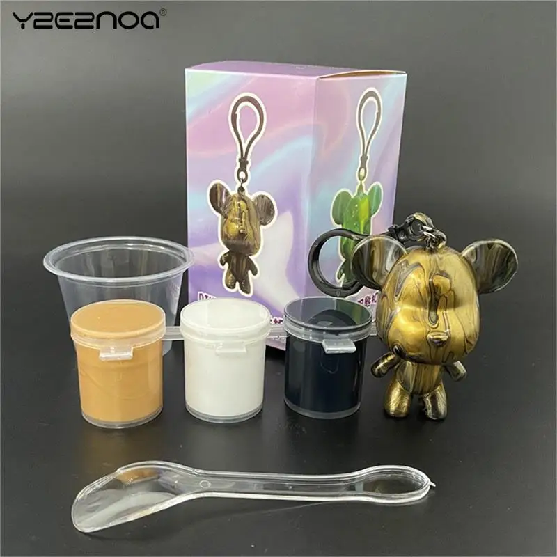 1 Set Fluid Bear Set Handmade Diy Graffiti Bearbrick Statue Manual Parent-child Toys Fluid Painting Bear Sculpture Home Decor
1 Set Fluid Bear Set Handmade Diy Graffiti Bearbrick Statue Manual Parent-child Toys Fluid Painting Bear Sculpture Home Decor