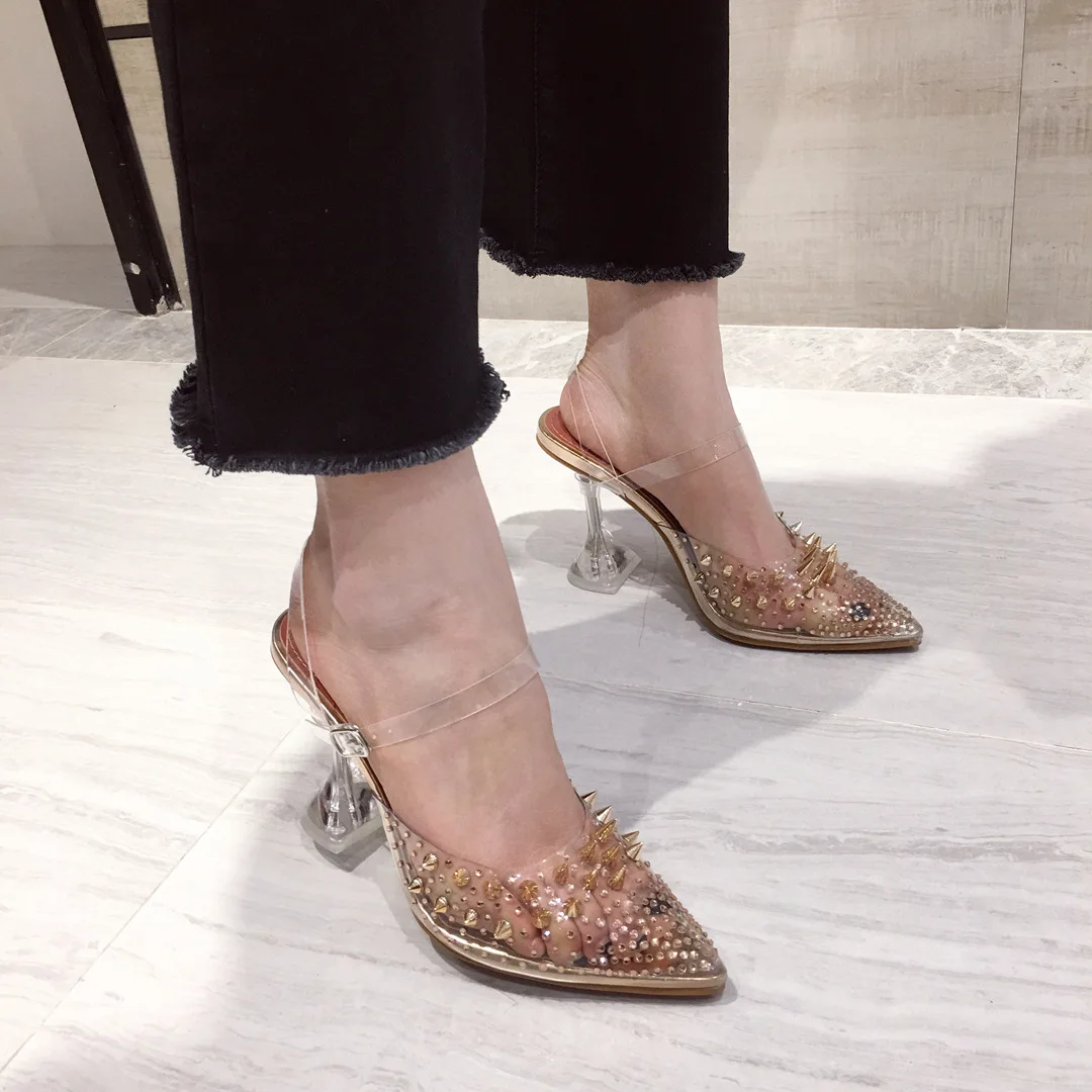 High Heel Sandal for Women Female Shoe Large Size 2022 Summer High-heeled Girls Elastic Band Pointed Fashion Beige Open Comfort
High Heel Sandal for Women Female Shoe Large Size 2022 Summer High-heeled Girls Elastic Band Pointed Fashion Beige Open Comfort
