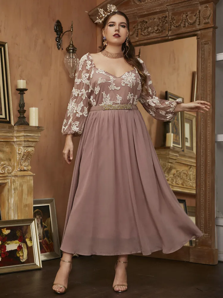 TOLEEN Plus Size Elegant Women's Vintage Dresses For Evening Party 2022 Long Sleeve Pink Office Dress Summer Spring Large Cloth
TOLEEN Plus Size Elegant Women's Vintage Dresses For Evening Party 2022 Long Sleeve Pink Office Dress Summer Spring Large Cloth