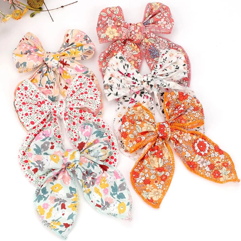 24Pcs/Lot, 5.0" Floral Cotton Hair Bows For Girls Hair Clips Kids Hairgrips Or Hairbands Kids Cotton Bows Headbands 
24Pcs/Lot, 5.0" Floral Cotton Hair Bows For Girls Hair Clips Kids Hairgrips Or Hairbands Kids Cotton Bows Headbands
