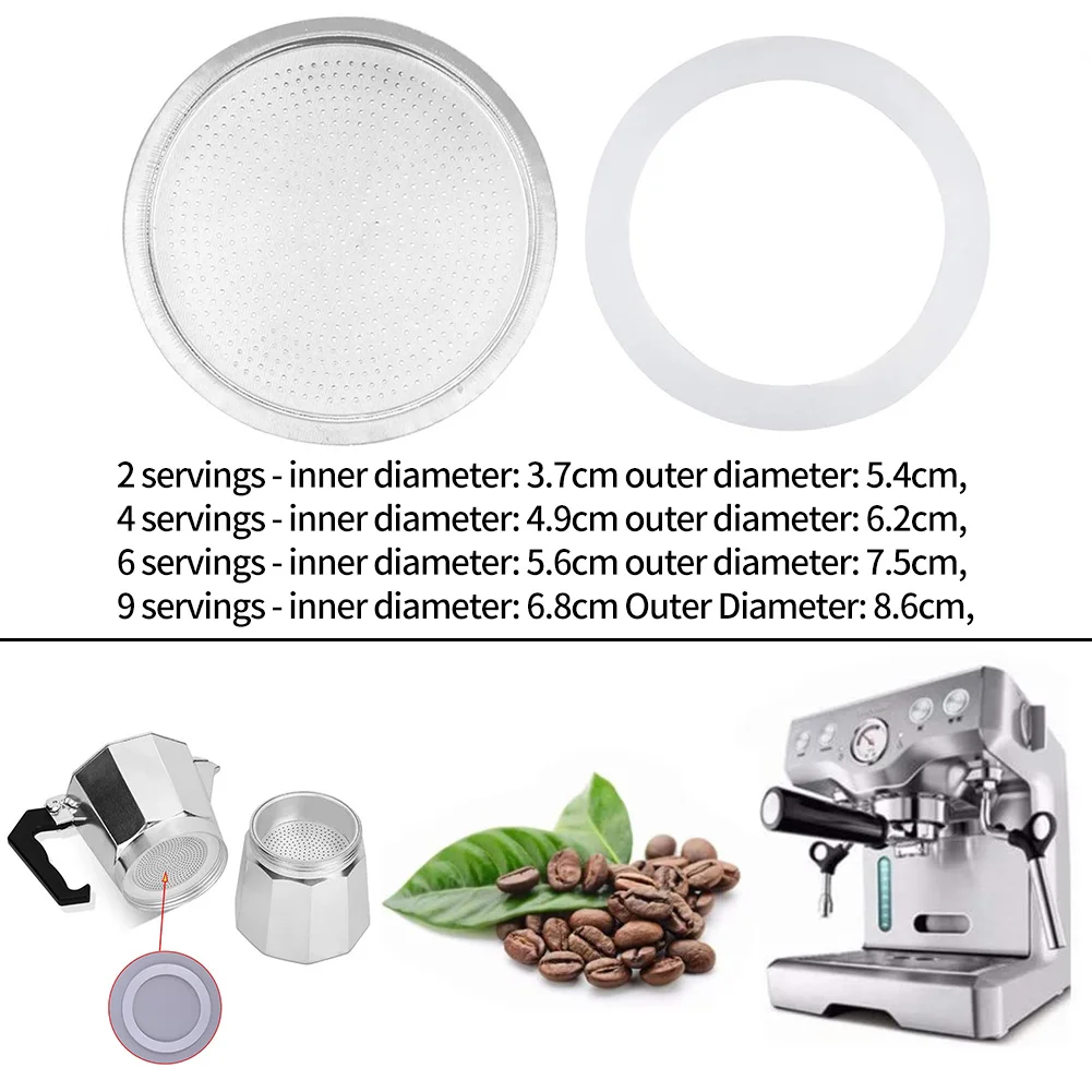 2pcs Silicone Seal Ring Replacenent For Cups Moka Pot Espresso Flexible Washer Gasket Ring Stainless Steel Coffee Filters Acces
2pcs Silicone Seal Ring Replacenent For Cups Moka Pot Espresso Flexible Washer Gasket Ring Stainless Steel Coffee Filters Acces