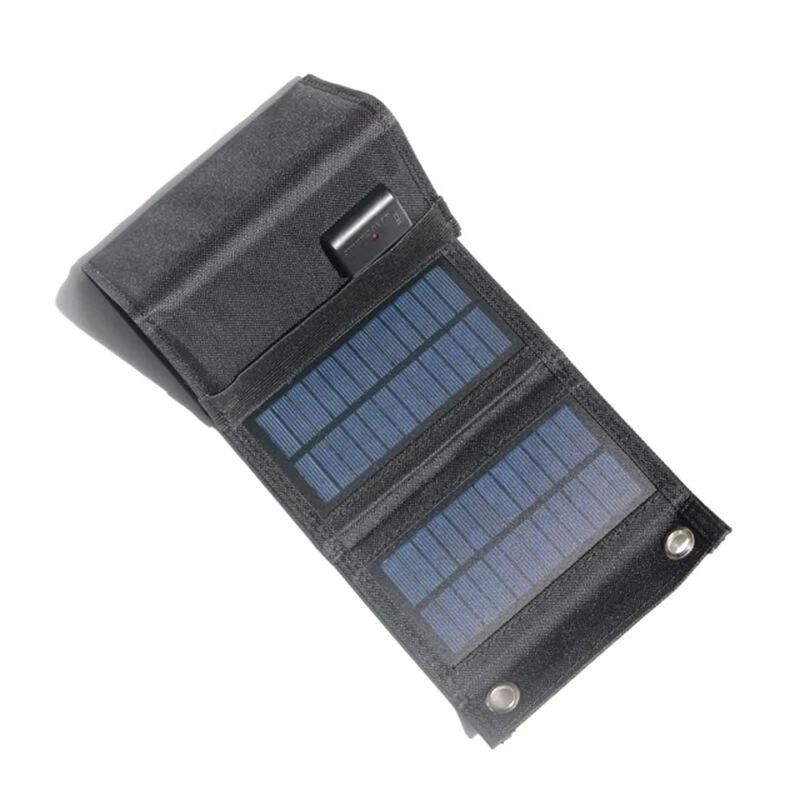 

1 Set 5V 7.5W Folding Solar Panel Charger Polysilicon with Carabiners for Computers Cars Phones Ships Outdoor Camping Home