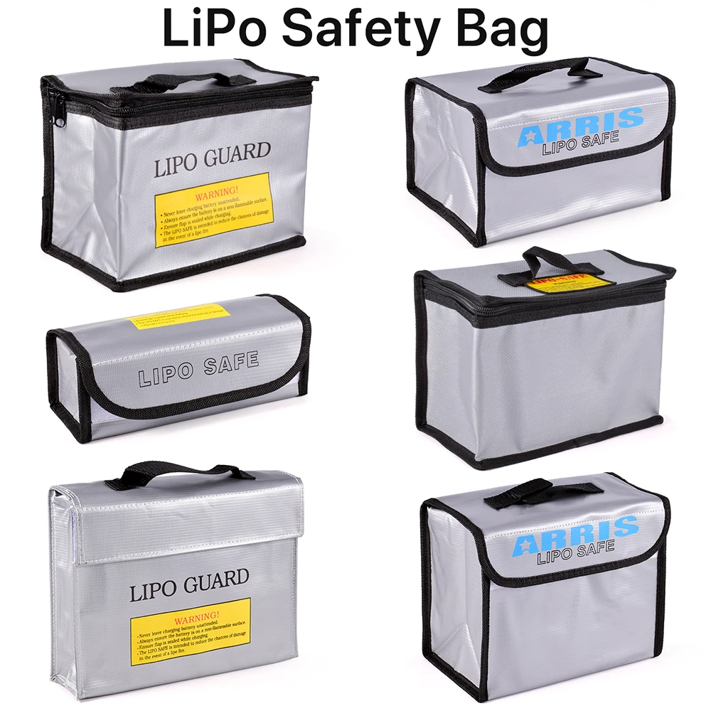 Lipo Guard Safety Bag Fireproof Explosion-Proof Portable Lipo Safety Bag 215*115*155mm for RC FPV Racing Drone Car Battery Safe
Lipo Guard Safety Bag Fireproof Explosion-Proof Portable Lipo Safety Bag 215*115*155mm for RC FPV Racing Drone Car Battery Safe