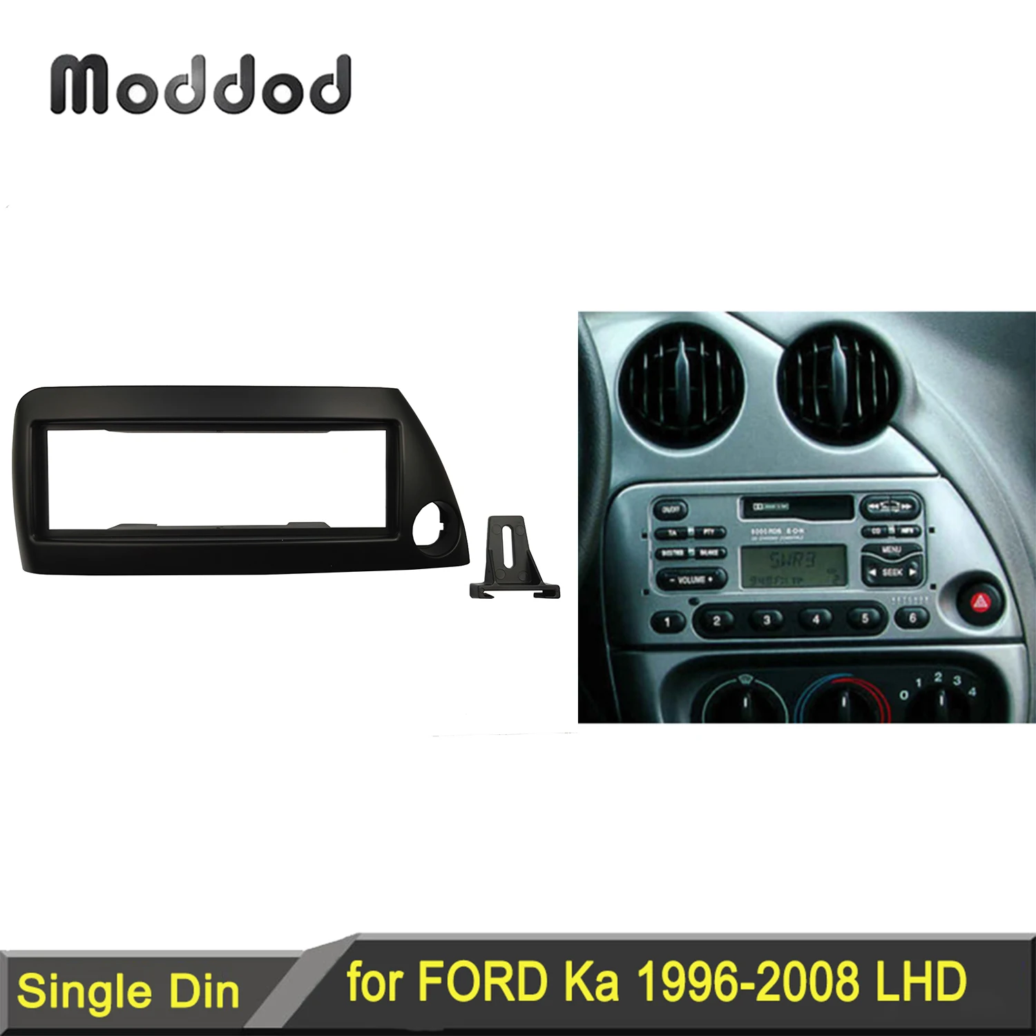 Single One Din Radio Frame for FORD Ka 1996-2008 Dash Refitting Installation Surround Trim Kit Faceplates Mounting Cover Bezel
Single One Din Radio Frame for FORD Ka 1996-2008 Dash Refitting Installation Surround Trim Kit Faceplates Mounting Cover Bezel