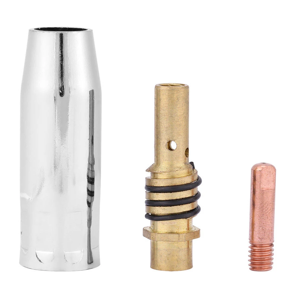MIG Welding Contact Tips Kit For MB 15AK Torch Welder Torch Accessories 0.6/0.8/1.0mm Contact Size Contacts Nozzle Set
MIG Welding Contact Tips Kit For MB 15AK Torch Welder Torch Accessories 0.6/0.8/1.0mm Contact Size Contacts Nozzle Set
