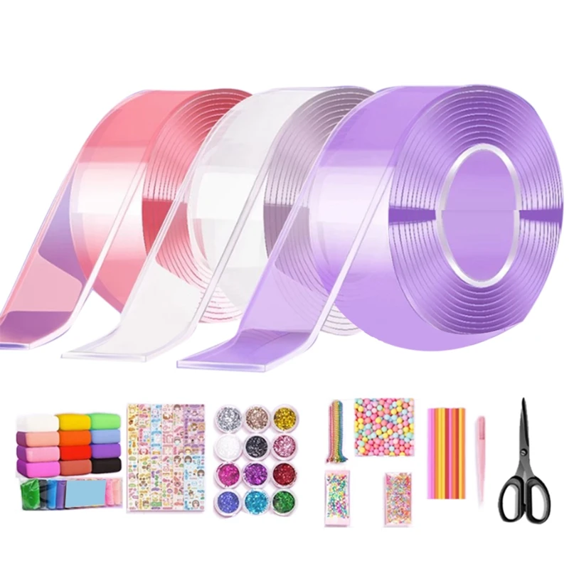 Kids Bubble Kit Nano Tape Bubble DIY Kit Elastic Nano Bubble Tape Party Favor Air Pinch Double Sided Adhesive
Kids Bubble Kit Nano Tape Bubble DIY Kit Elastic Nano Bubble Tape Party Favor Air Pinch Double Sided Adhesive