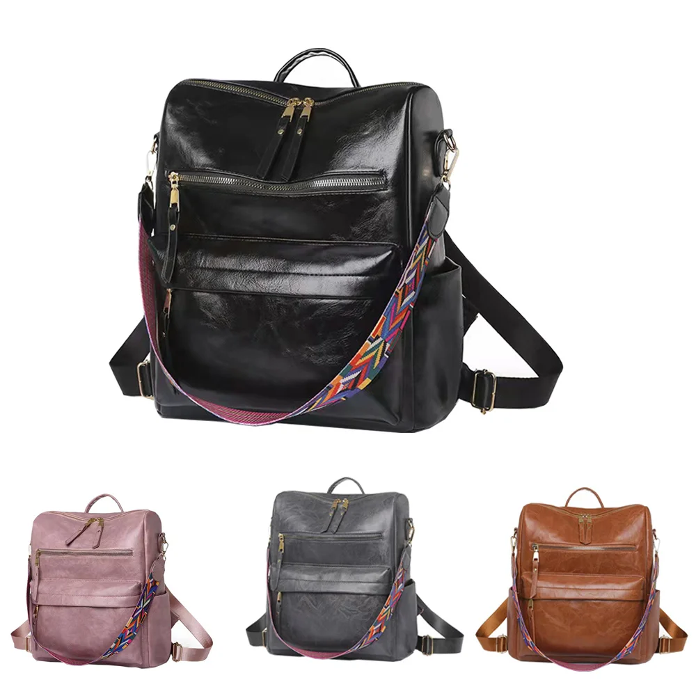 Women's anti-theft backpack, durable leather schoolbag, beautiful style, women's travel backpack, trendy
Women's anti-theft backpack, durable leather schoolbag, beautiful style, women's travel backpack, trendy